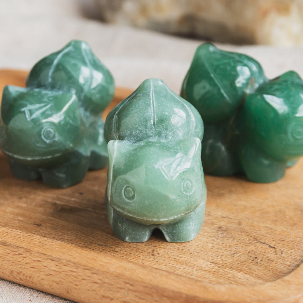 Reikistal Green Aventurine Bulbasaur