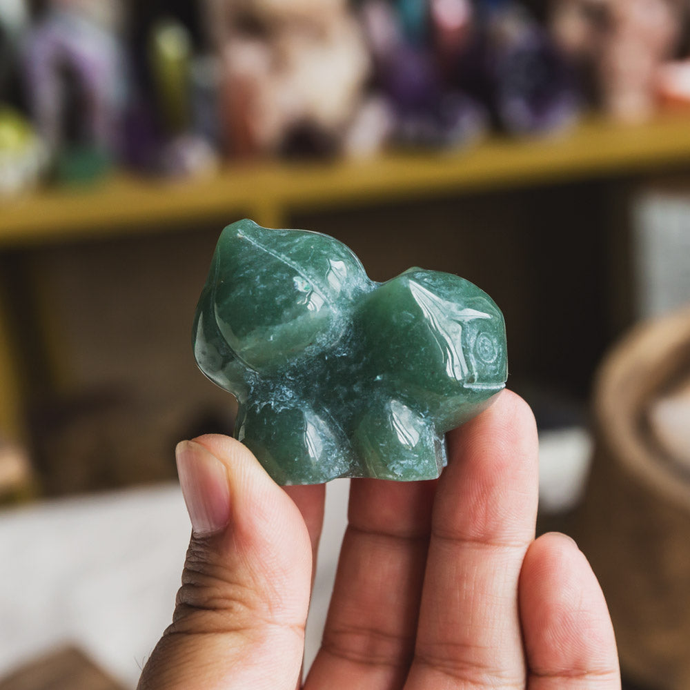 Reikistal Green Aventurine Bulbasaur