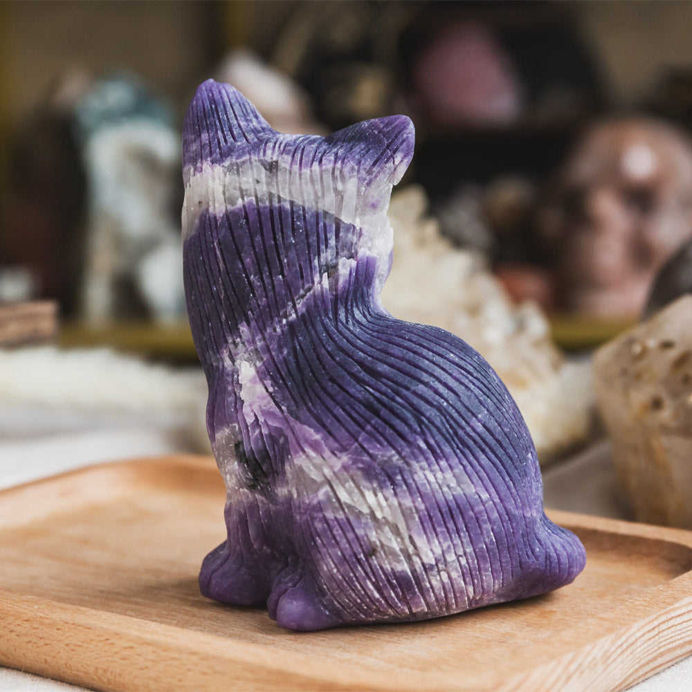 Reikistal Lepidolite Cat