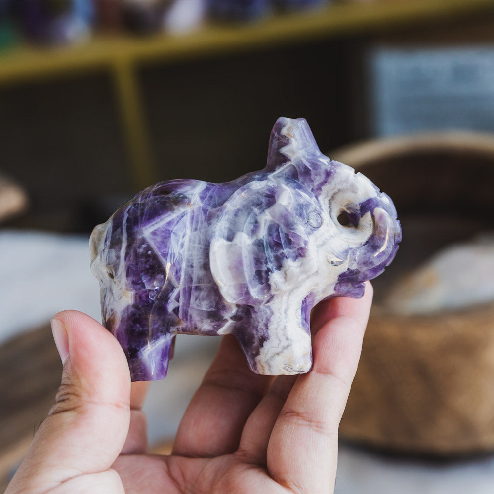 Reikistal Dream Amethyst Elephant