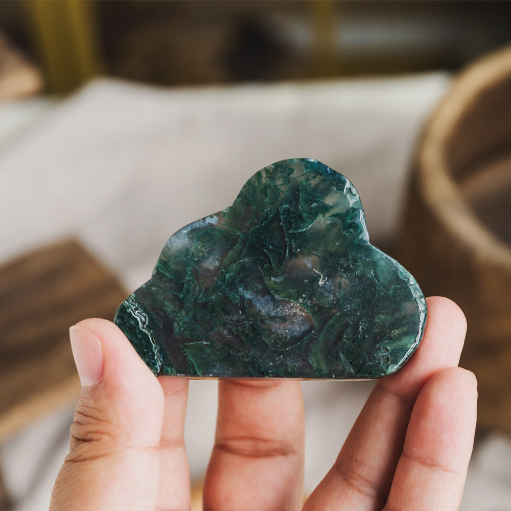 Reikistal Moss Agate Cloud