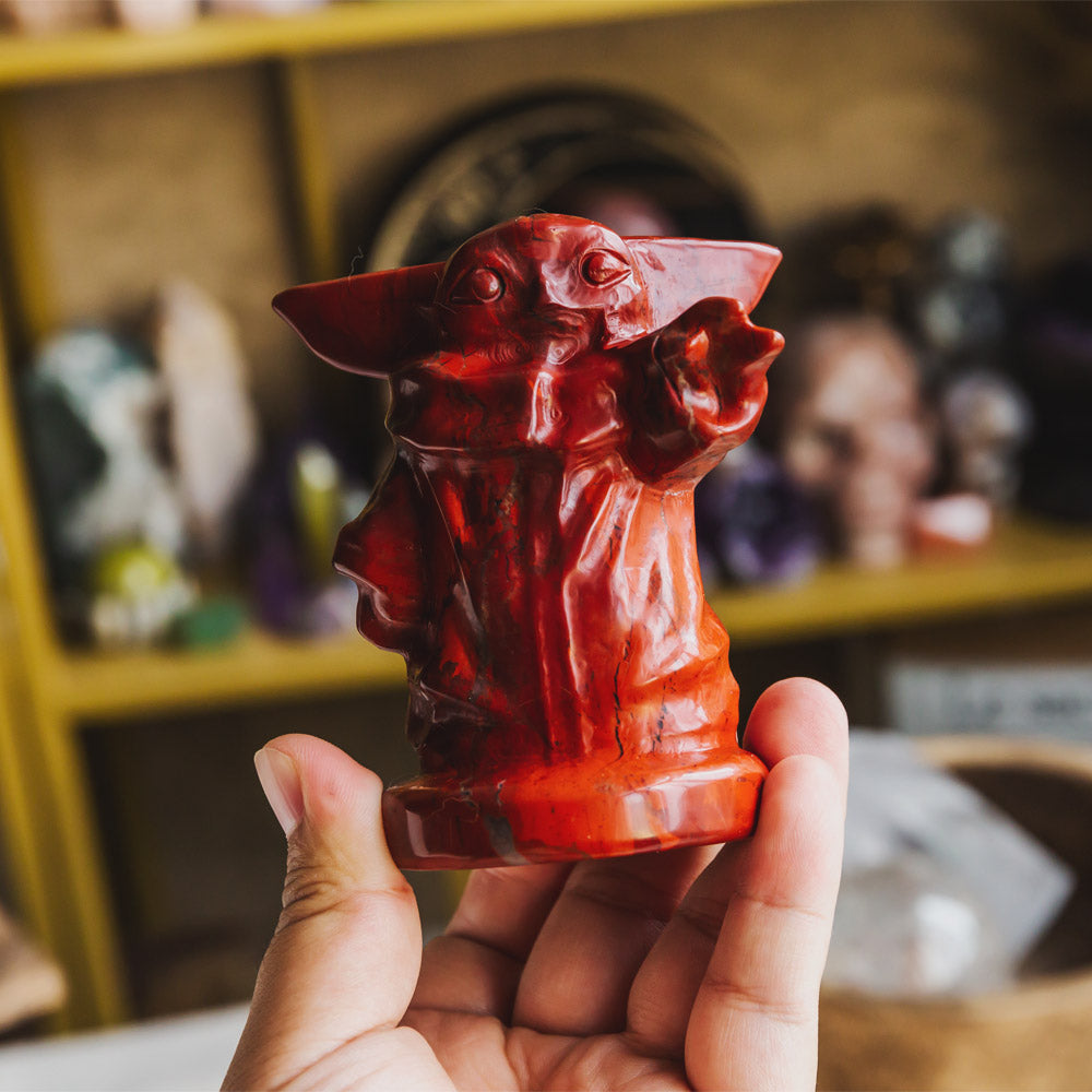 Reikistal Red Jasper Yoda