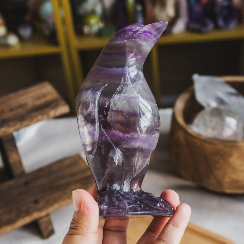 Reikistal Fluorite Penguin