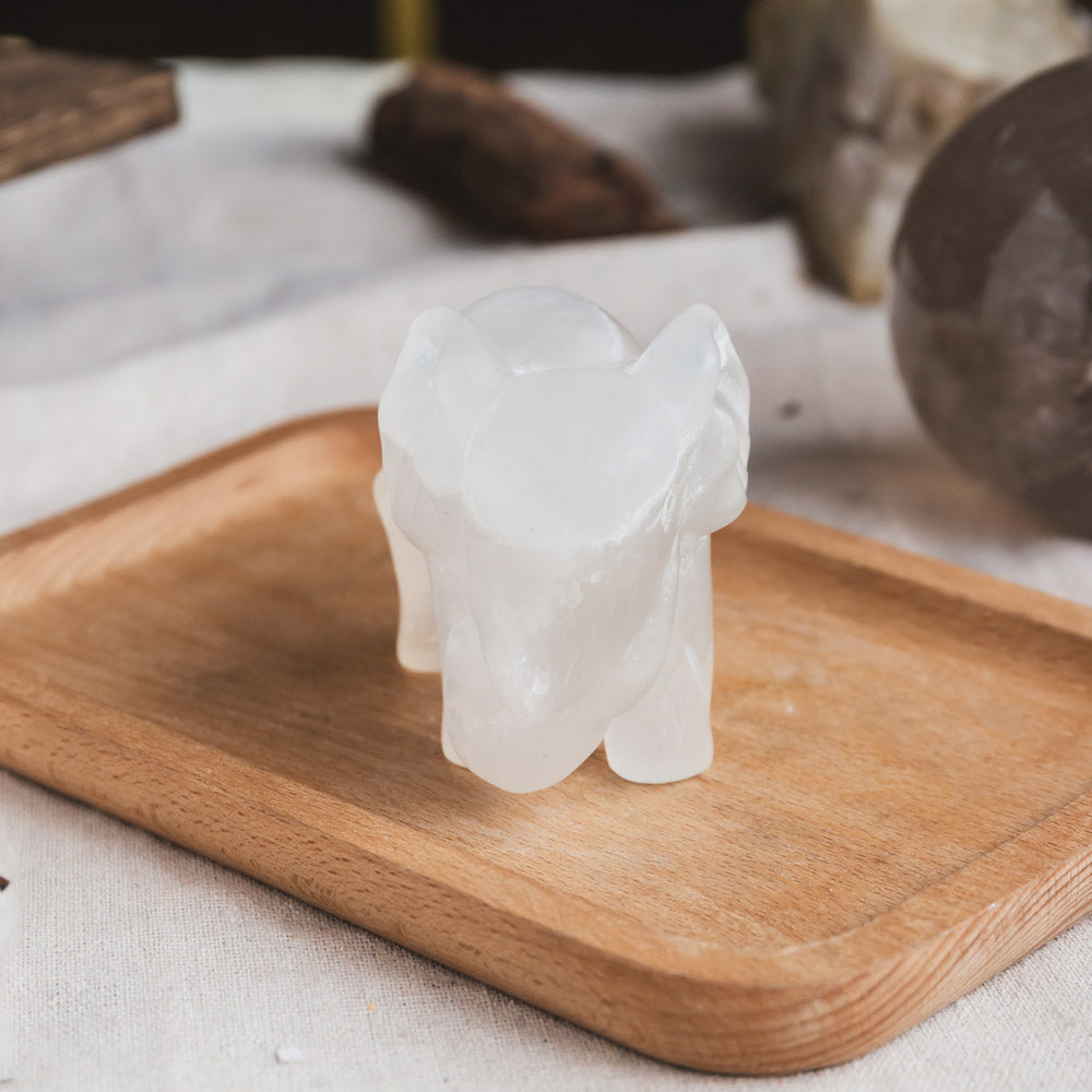 Reikistal Selenite Elephant