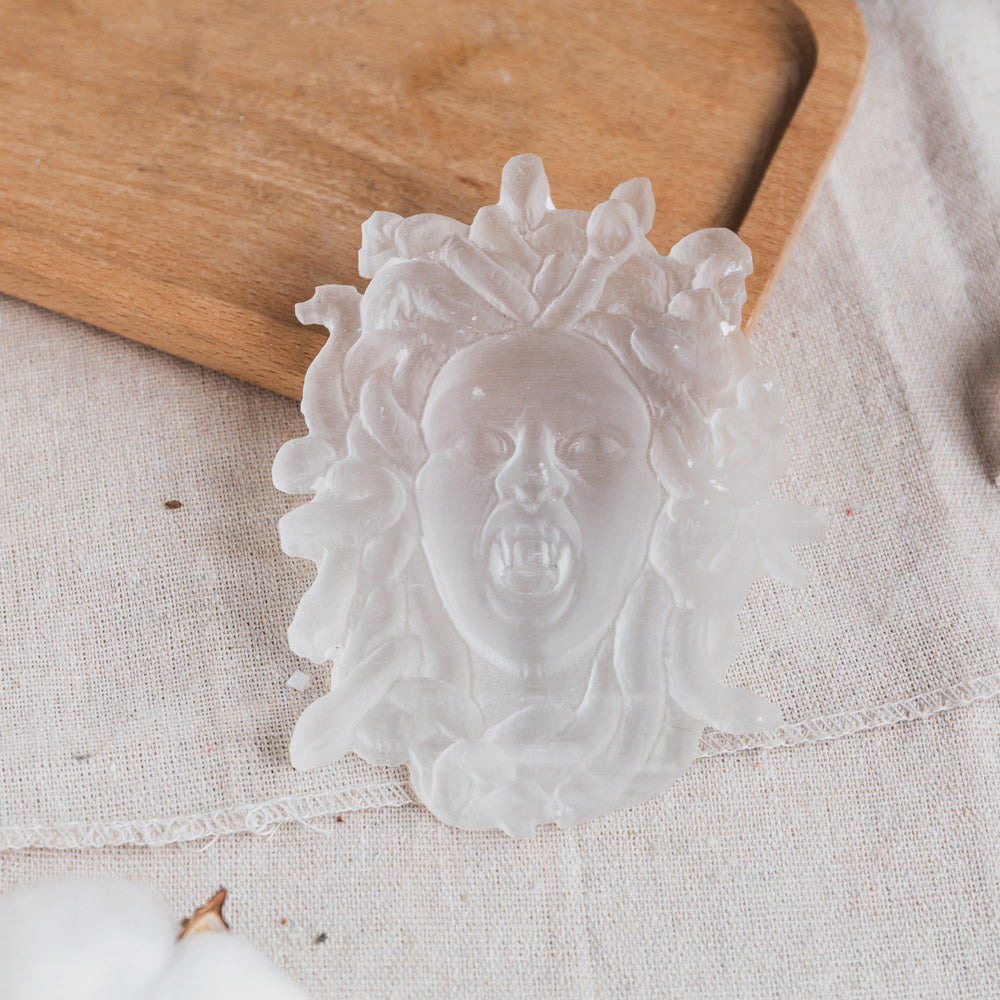 Reikistal Selenite Medusa