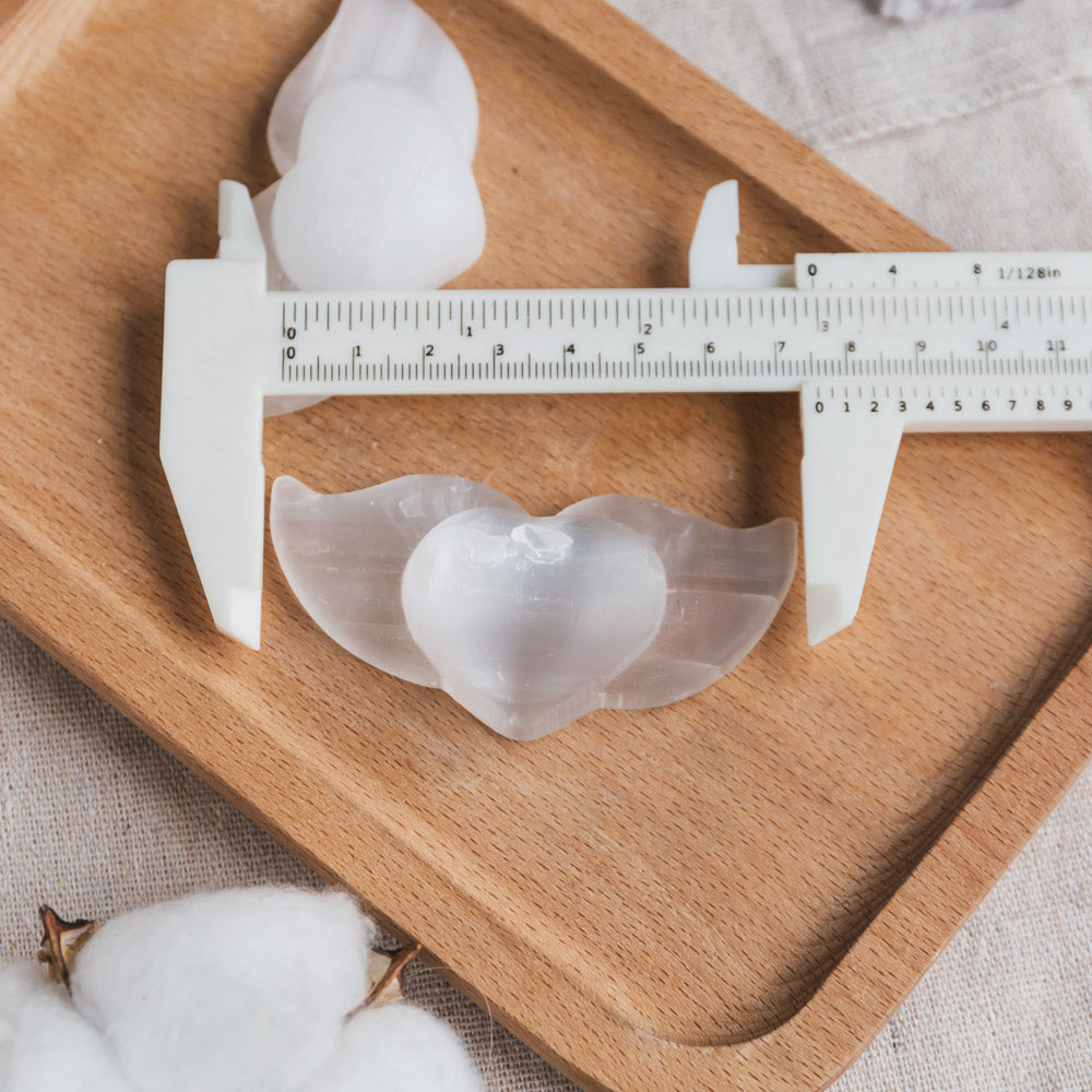 Reikistal Selenite Heart