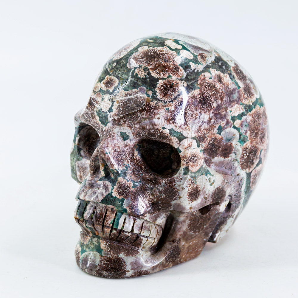 Reikistal Russia Flower Agate Skull