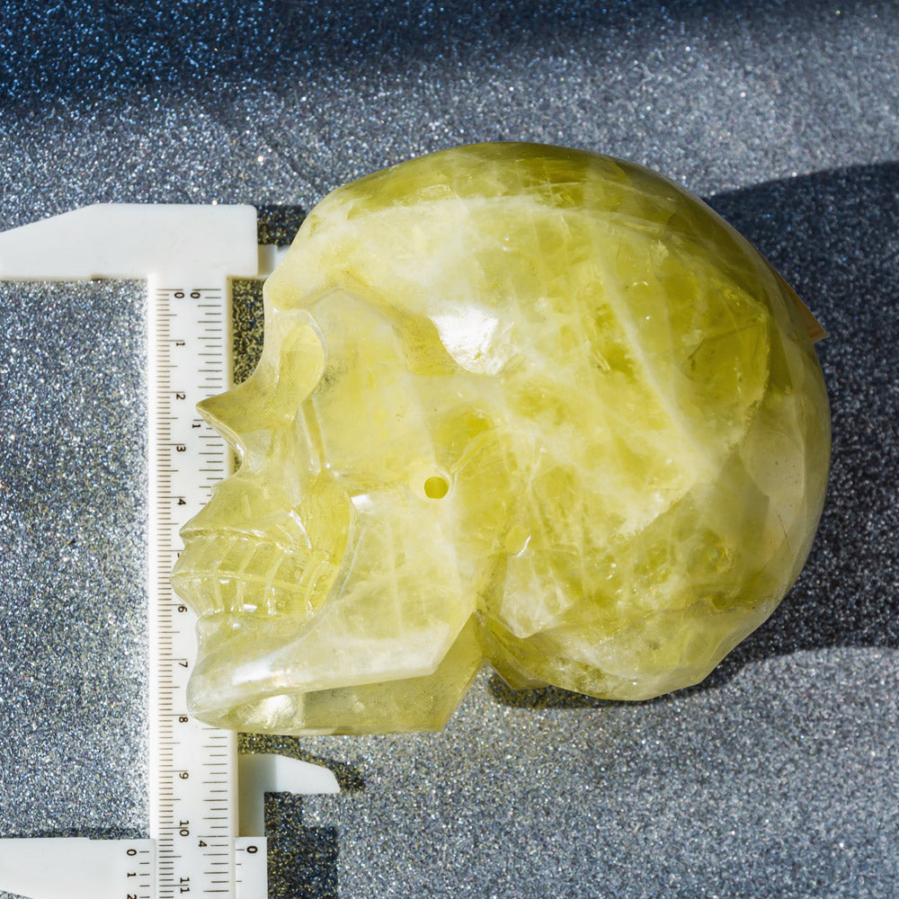 Reikistal Citrine Hollow Out Skull