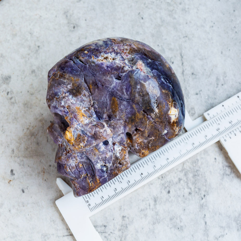 Reikistal Violet Jasper Skull