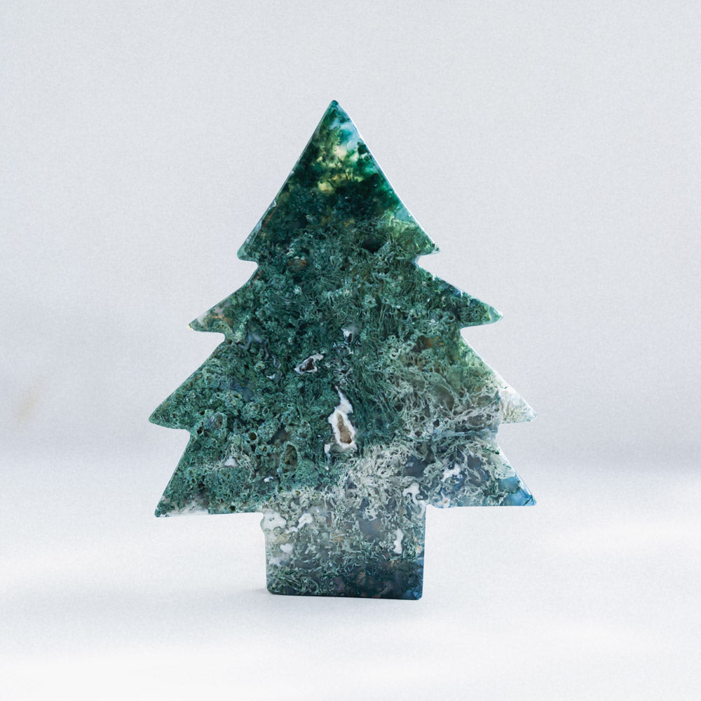 Reikistal Moss Agate Santa Claus Tree