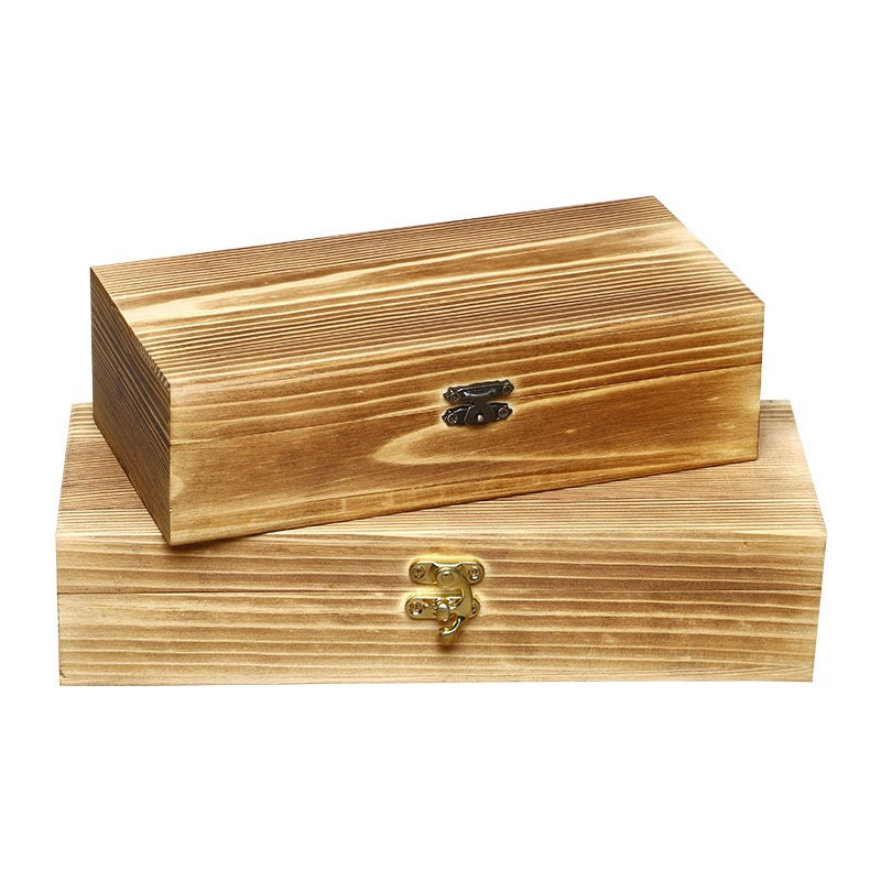 Reikistal Rechteckige Geschenkbox aus Holz im Antik-Stil