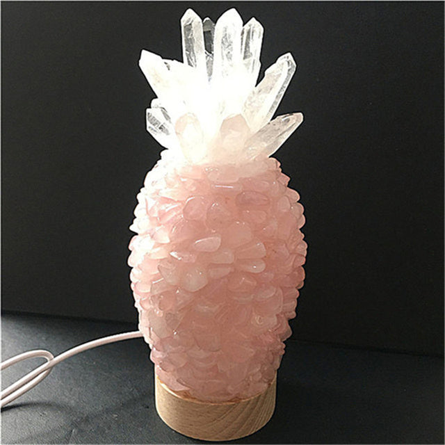 Reikistal Natural Crystal Light -Tumble Lampe
