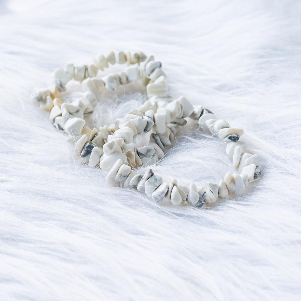 Reikistal 【Chips Bracelet 】Howlite