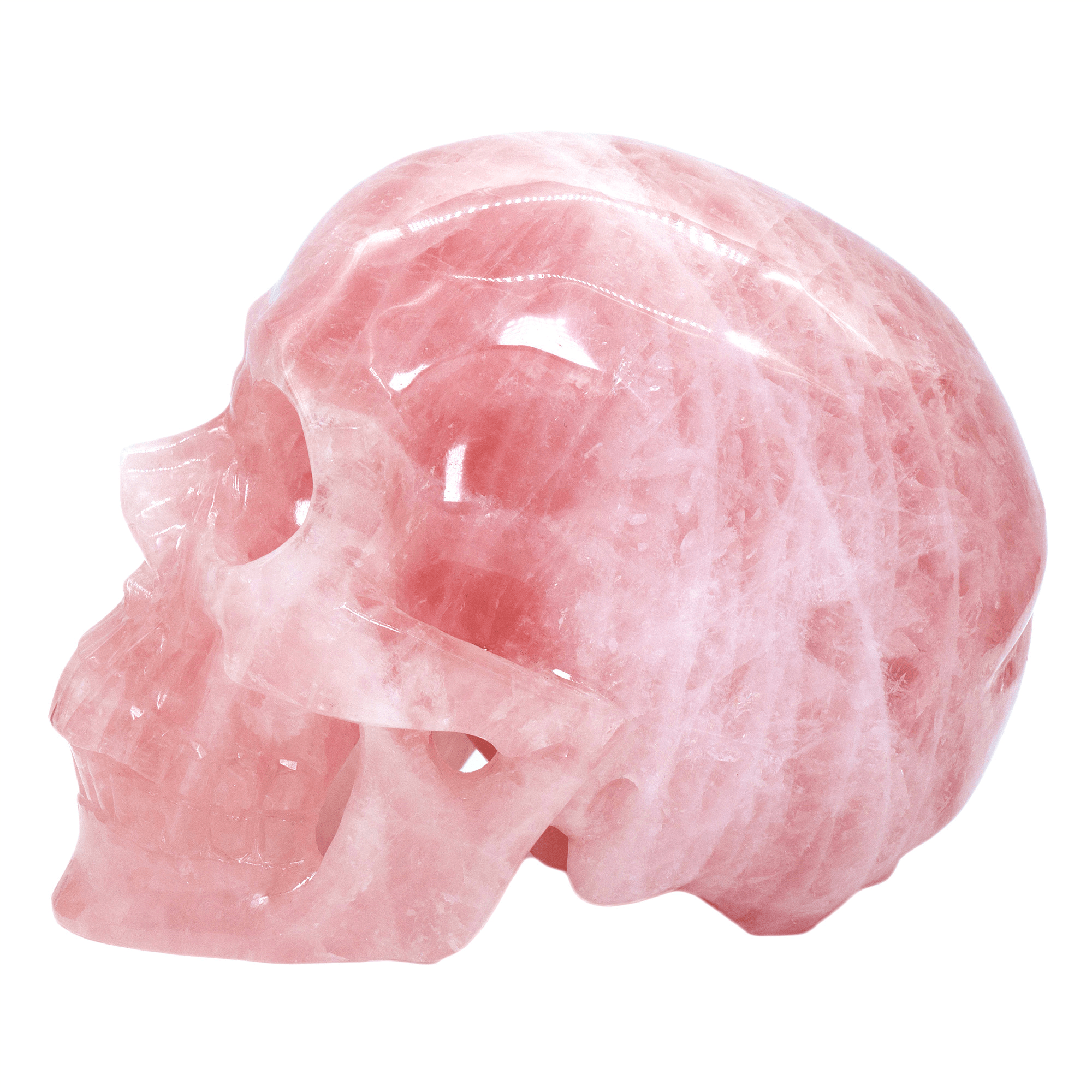 Reikistal Rose Kvarts Skull