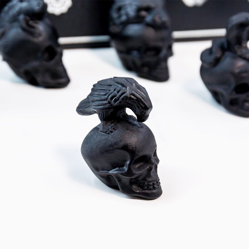Reikistal Obsidian Skull presentförpackning