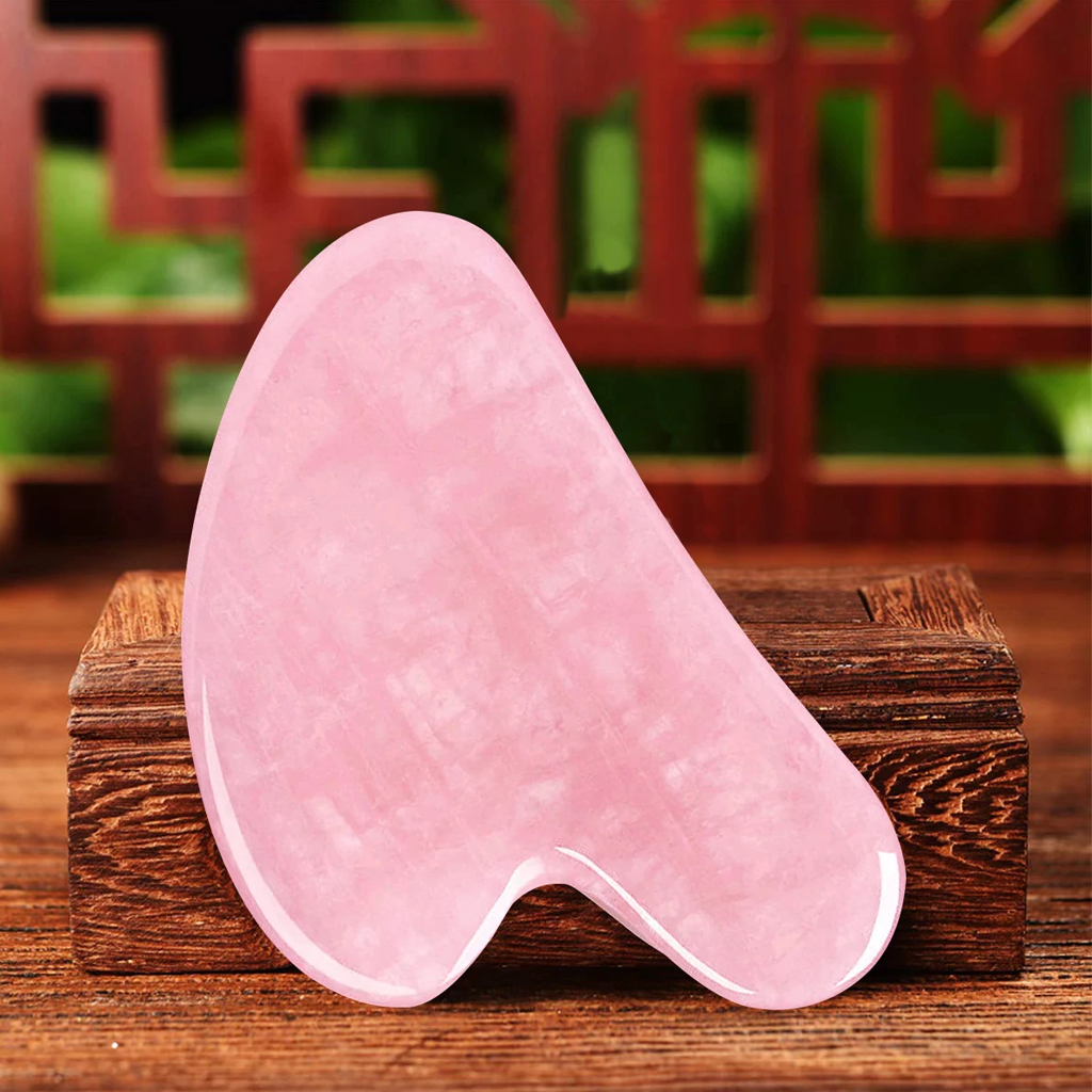Reikistal Pink Crystal-Gua Sha Gesichtsmassagegerät